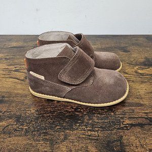 Livie Luca Pollock Brown Suede Leather Slip On Boot Size 12 Boys Unisex No Tie